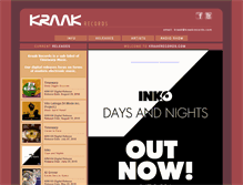 Tablet Screenshot of kraakrecords.com